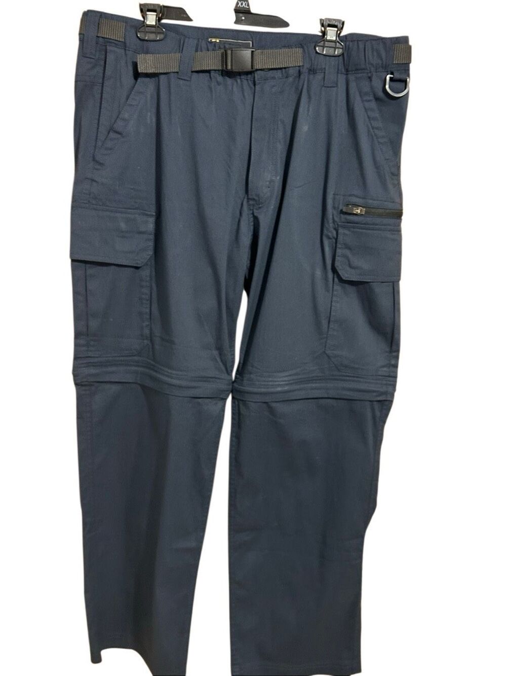 BC Clothing Co Mens XXL x 30 Convertible Cargo Hiking Pants Zip Off Shorts Belte